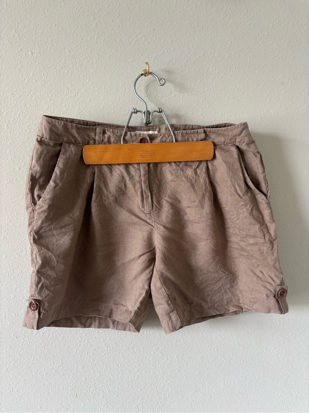 Eileen Fisher 100% organic linen shorts
